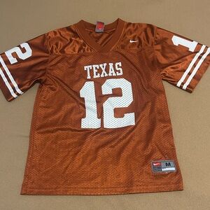 Nike Texas Orange Jersey with White Number 12